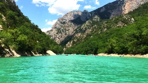 View of the Gorge du Verdon in Provence, France Stock Footage 77185181