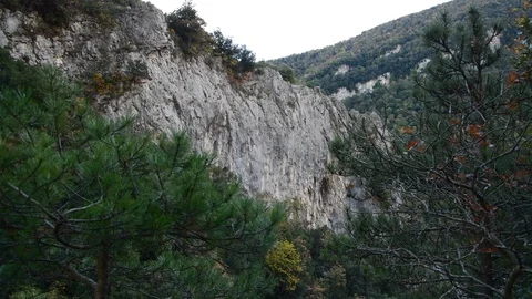 View of the gorge of the Furlo Stock Footage 98253610