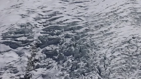 View of the Gorner Glacier ice formations in Zermatt, Switzerland. Video stock 342283250