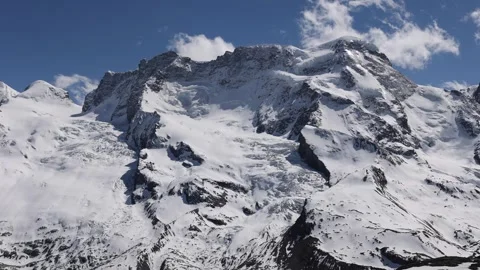 View of Gornergrat mountain peaks in Zermatt, Switzerland. 스톡 동영상 342282607