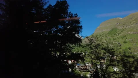 View from the Gornergrat Train - The Mighty and Beautiful Matterhorn 库存影片 158063297