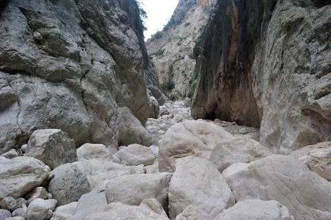 View of Gorropu canyon Stock Photos