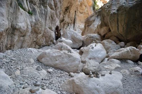 View of Gorropu canyon Stock Photos