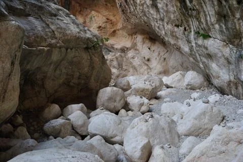 View of Gorropu canyon Stock Photos