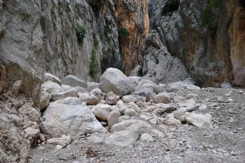 View of Gorropu canyon Foto stock