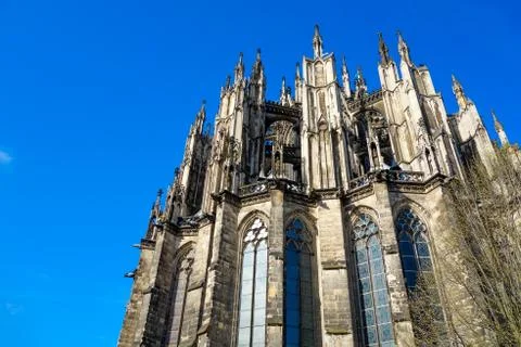 View of gothic cathedral in cologne Stock Photos