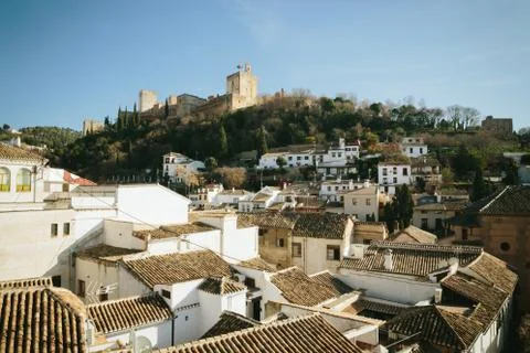 View of Granada, in Spain 스톡 사진