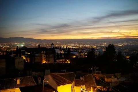View of Granada, in Spain Stock Photos