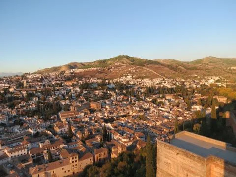 View of Granada's mountain 스톡 사진