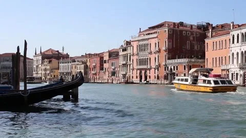 View of Grand Canal, Venice Stock Footage 254581368