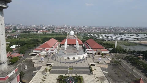 View of the grand mosque Stock Footage 260521403