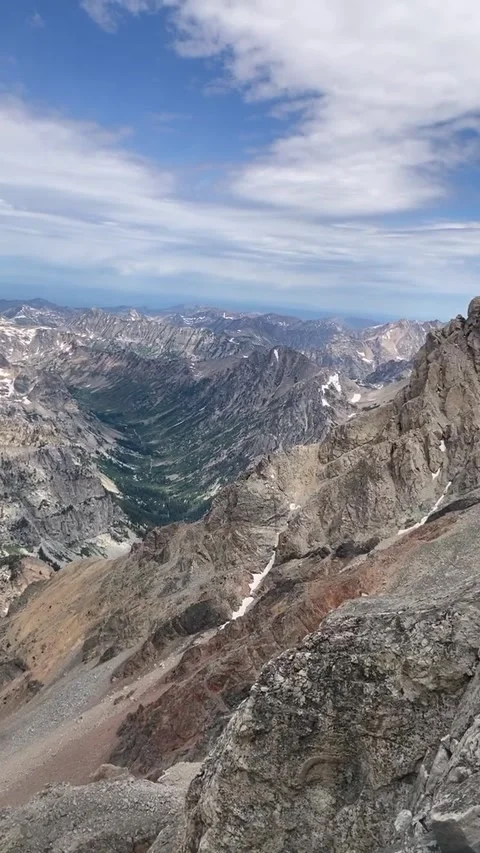 A view of the Grand Teton Video stock 304144167