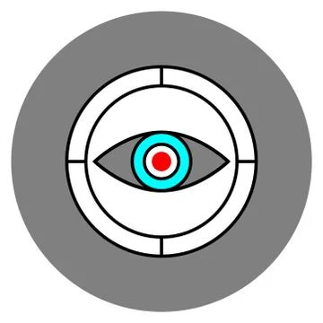 View graph thin line vector icon on a white background. Vector illustration Illustrazione stock