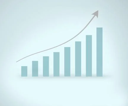 View of graphical presentation Stock Illustration