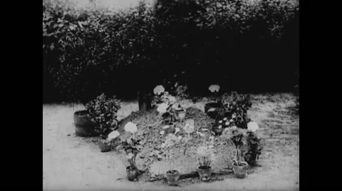 View of a grave Stock Footage 43314304