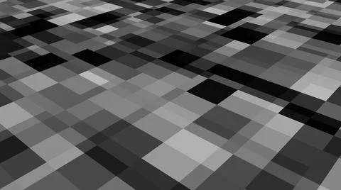 View of gray and black background of squares in Minecraft style Stock Illustration