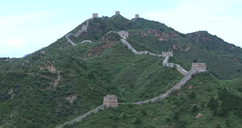 View on the Great Chinese Wall. Summer time Stock Footage 137214232