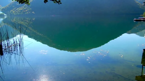 View to Great Pliva lake. Video stock 167333091