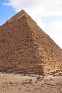 View of the Great Pyramids Stock Photos