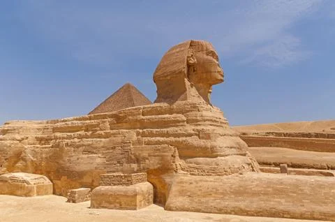 View on Great Sphinx of Giza Stock Photos
