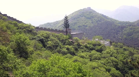 The view of The Great Wall of China Stock Footage 64419052