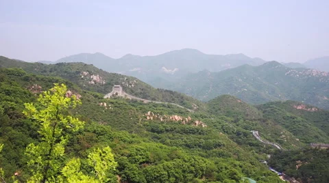 The view of The Great Wall of China Stock Footage 64419123