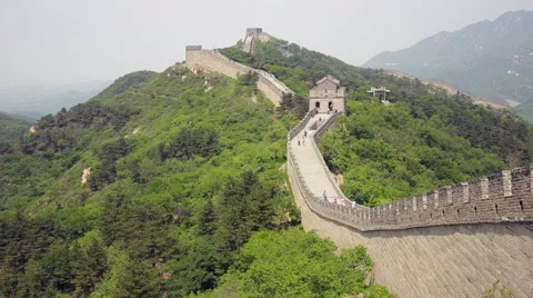The view of The Great Wall of China Stock Footage 64419154