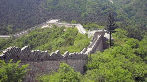 The view of The Great Wall of China Stock Footage 64419156