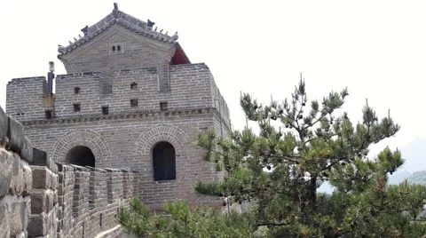 The view of The Great Wall of China Stock Footage 64419430