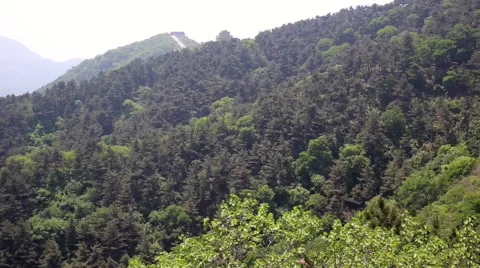 The view of The Great Wall of China Stock Footage 64419471