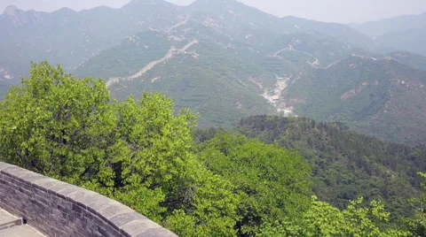 The view of The Great Wall of China Stock Footage 64419531
