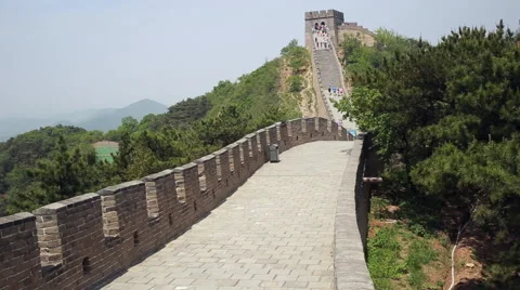 The view of The Great Wall of China Stock Footage 64419980