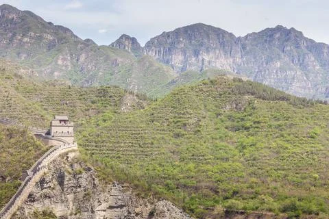 View of the Great Wall of China Foto stock