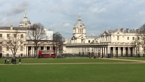 View of Greenwich area Stock Footage 136969674