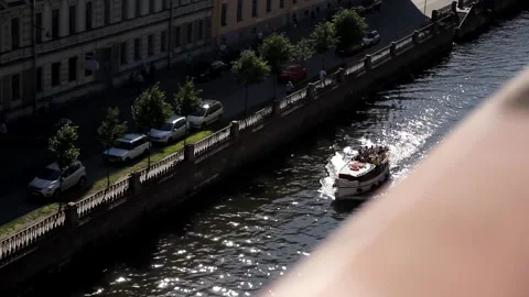View of the Griboyedov Canal from a height Stock Footage 145191095