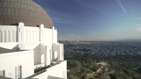 View from the griffith Observatory in Los Angeles Stock Footage 150748953