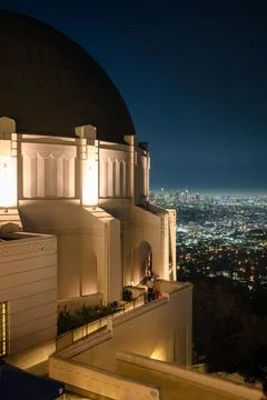 View of the griffith observatory Stock Photos