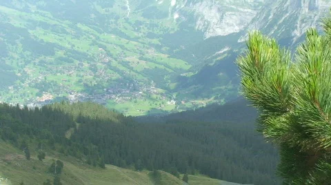 View on grindelwald Stock Footage 809780