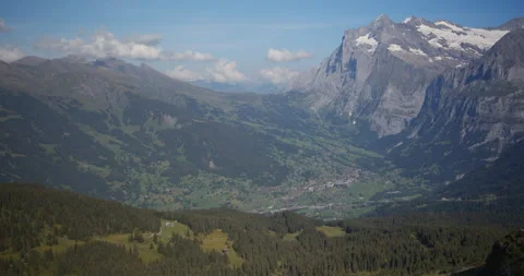 View of Grindelwald Valley Video stock 171068821