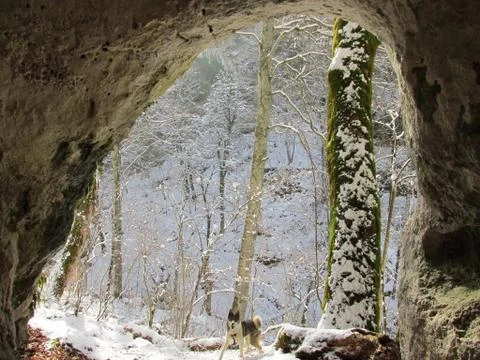 View from the grotto Stockfoto's