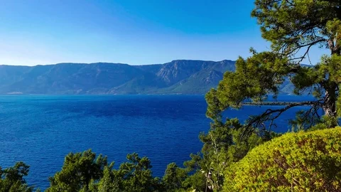 A View of Gulf of Gokova Stock Footage 85218915