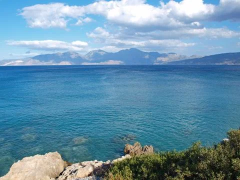 View of the Gulf of Mirabello Stock Photos