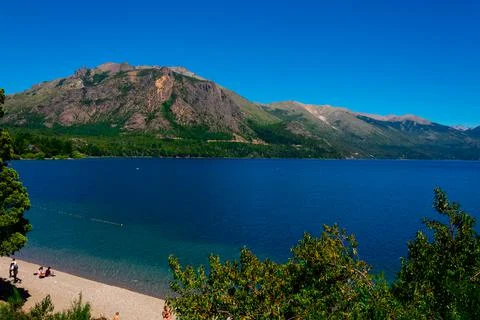 View of Gutierrez Lake Stock Photos