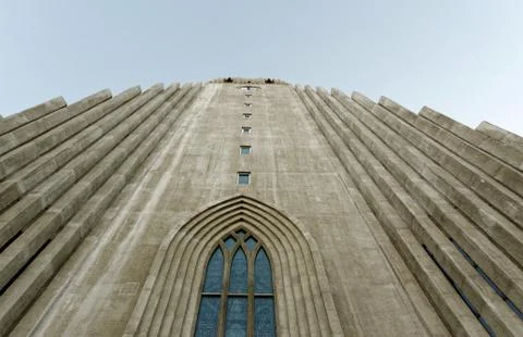 View of hallgrimskirkja Stock Photos