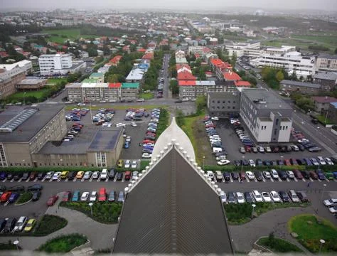 View from Hallgrimskirkja Stock Photos