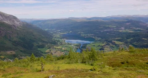 View from Hangurstoppen Stock Footage 284351752