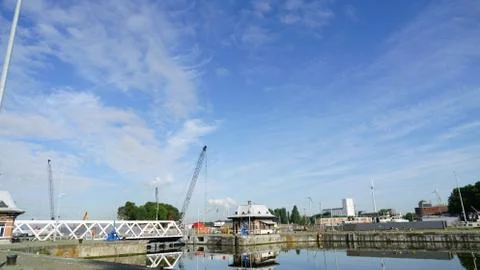 View at the harbor Stock-Fotos