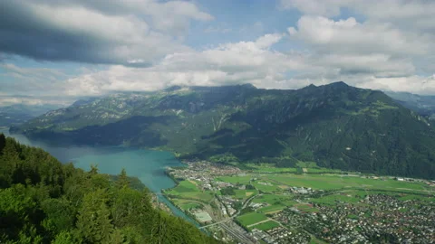 View from Harder Kulm Vídeo Stock 219710433
