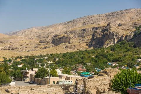 The view of Hasankeyf town Stock Photos