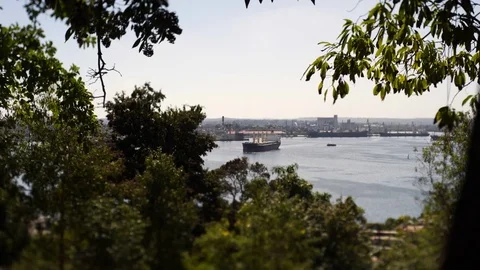View to Havana harbour Video stock 76474293